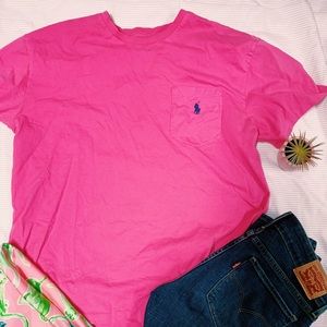 Ralph Lauren Pink T Shirt EUC
